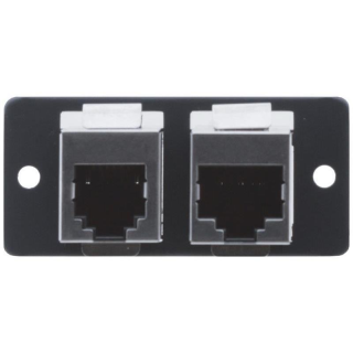 Kramer W4545 (B) Wall Plate Insert - Dual RJ-45