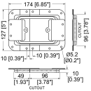 Large Lid Stay in 10mm Deep Dish with 27mm Offset