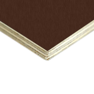 Birch plywood 2500 x 1250 x 6.5 mm, phenolic resin coating brown