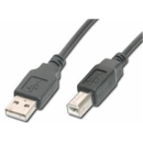 4world USB cable 2.0, A-B, M/M, 5m