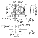 Penn Elcom Large Recessed MOL3 Latch in Shallow Dish with...
