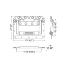Penn Elcom Large Zinc Shallow Recessed Handle with...