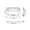 Large Zinc Shallow Recessed Handle with Extended Grip