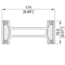 Penn Elcom Self-Adhesive Name Tag for Cabinet Bar Handles