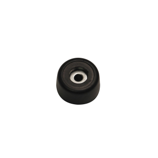 Penn Elcom Okrugla gumena nogica 25x15mm, sa čeličnim umetkom, crna