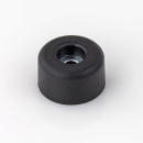 Penn Elcom Okrugla gumena nogica 25x15mm, sa čeličnim umetkom, crna