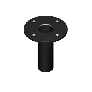 95mm High Black Heavy Duty Top Hat for 35mm Poles