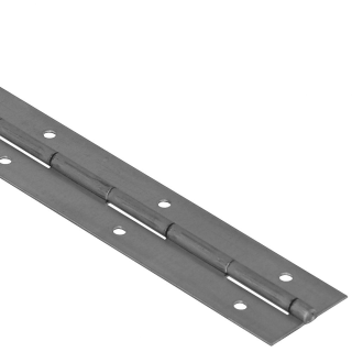 Punched Zinc Steel Piano Hinge with 20mm Wide Leaf