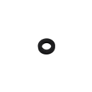 Penn Elcom Plastic washer for M6, black