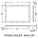 Penn Elcom Medium PennBrite Recessed Label Dish for...