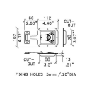 Penn Elcom Medium Zinc Recessed Valance Spanning...