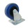 80mm Swivel Castor with Rubber Blue Wheel