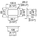 Penn Elcom Medium 13mm Deep PennBrite Zinc Recessed Dish