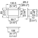 Penn Elcom Recessed Label Dish for Self-Adhesive Tour Labels