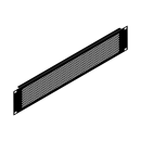 Penn Elcom 2U Black Perforated Flanged Rack Panel
