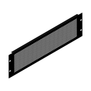 Penn Elcom 3U Black Perforated Flanged Rack Panel