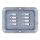 Penn Elcom Large Very Shallow PennBrite Dish with Horizontal Louvre Vents
