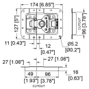 Penn Elcom Large Recessed MOL3 Latch in Deep Dish with...