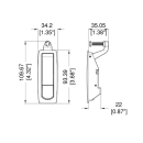 Penn Elcom Black Lever Latch with Pop-up Lever Mechanism
