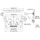 Penn Elcom Sprung Surface Handle with 19mm Grip and...