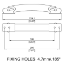 Penn Elcom PVC Covered Nickel Spring Handle