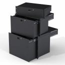 Drawer 5HE for rack, depth 385.5mm, black