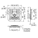 Penn Elcom Medium SMOL3 Recessed Latch in Shallow Dish