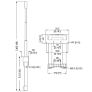 4 Stage Internal Mount Telescopic Handle