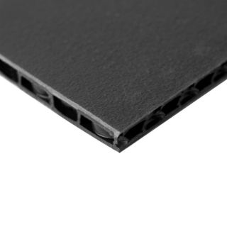 Penn Elcom Polypropylene board 10mm, black/black, 2300x1580mm