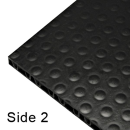 Polypropylene board 7 mm, silver/black, 2300x1580mm, p/m2