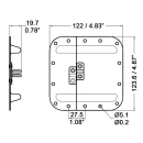 Penn Elcom Medium Padlockable Surface Mount Dish