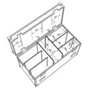 Transport case (EX-SC-025) for 6 pcs MIG HIT 400