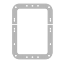 Penn Elcom Backplate for Large Recessed Latches