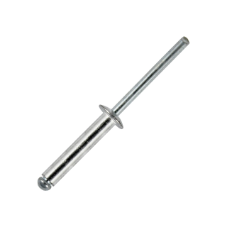 Long Plain Rivets with Aluminium Body and Steel Mandrel 5x20mm