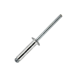 Long Plain Rivets with Aluminium Body and Steel Mandrel 5x16mm