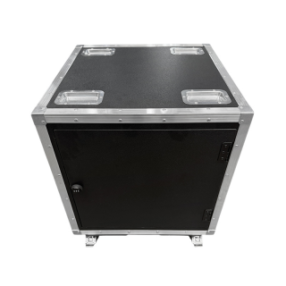 QSD Rack System, width 600 mm, with 3 drawers, 1 &times; 4U and 2 &times; 3U, RAL 9011