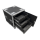 QSD Rack System, width 600 mm, with 3 drawers, 1 &times; 4U and 2 &times; 3U, RAL 9011